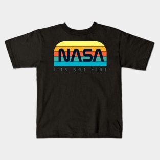 Nasa I'ts Not Flat Kids T-Shirt